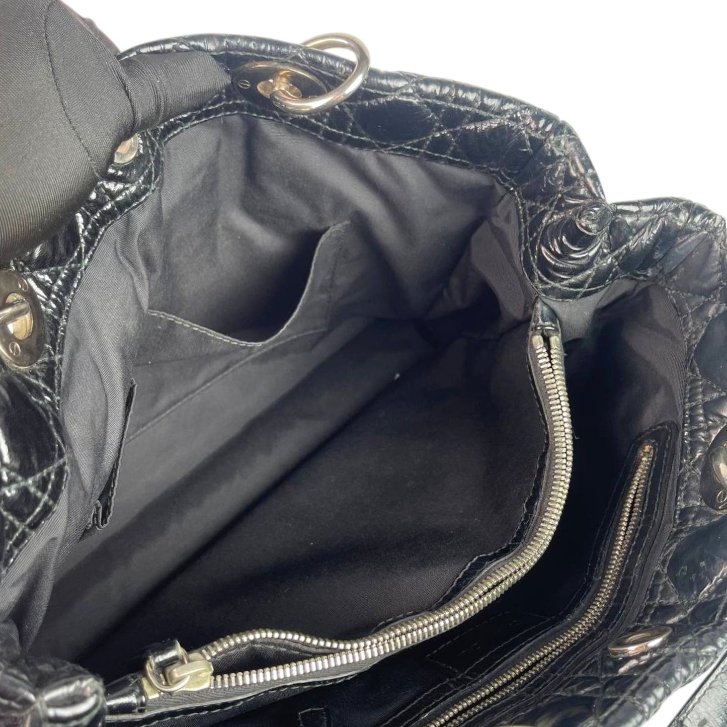 Lady Dior Tote Patent Leather