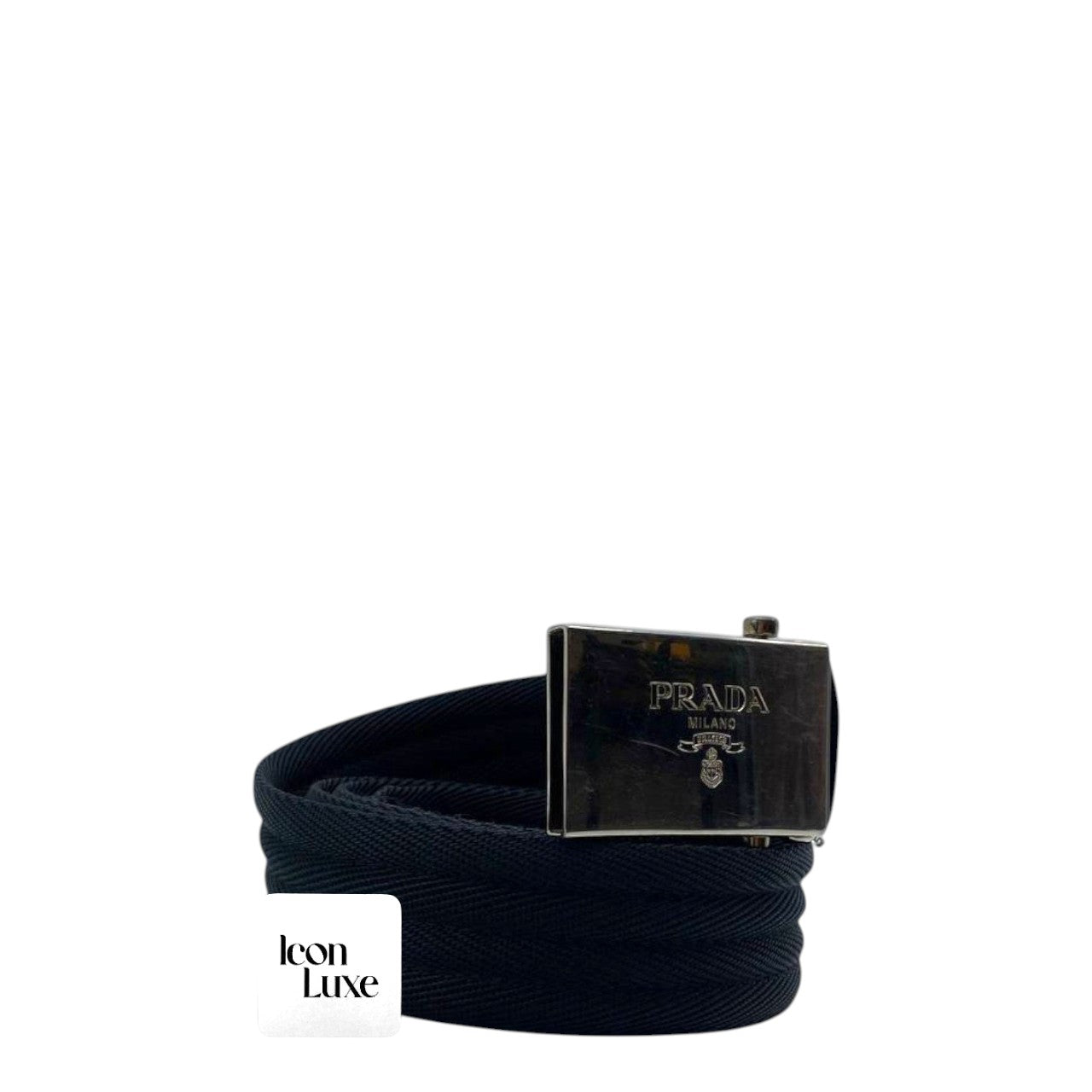 Prada Nylon Black Belt (112cm)