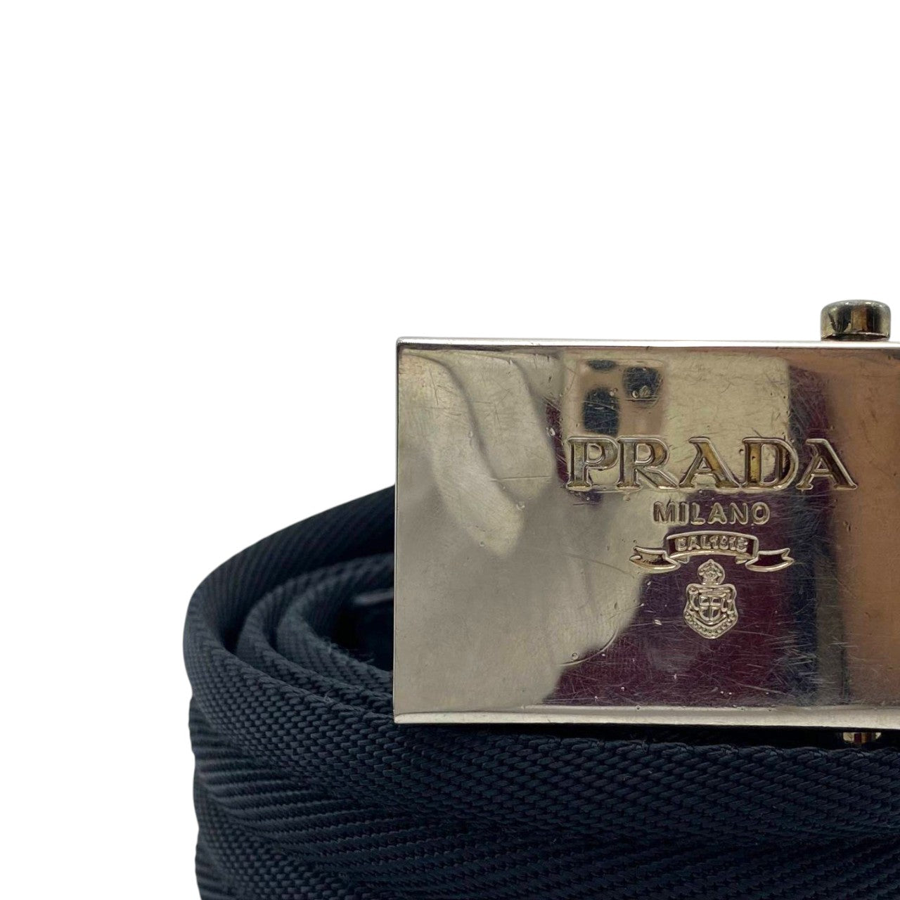 Prada Nylon Black Belt (112cm)