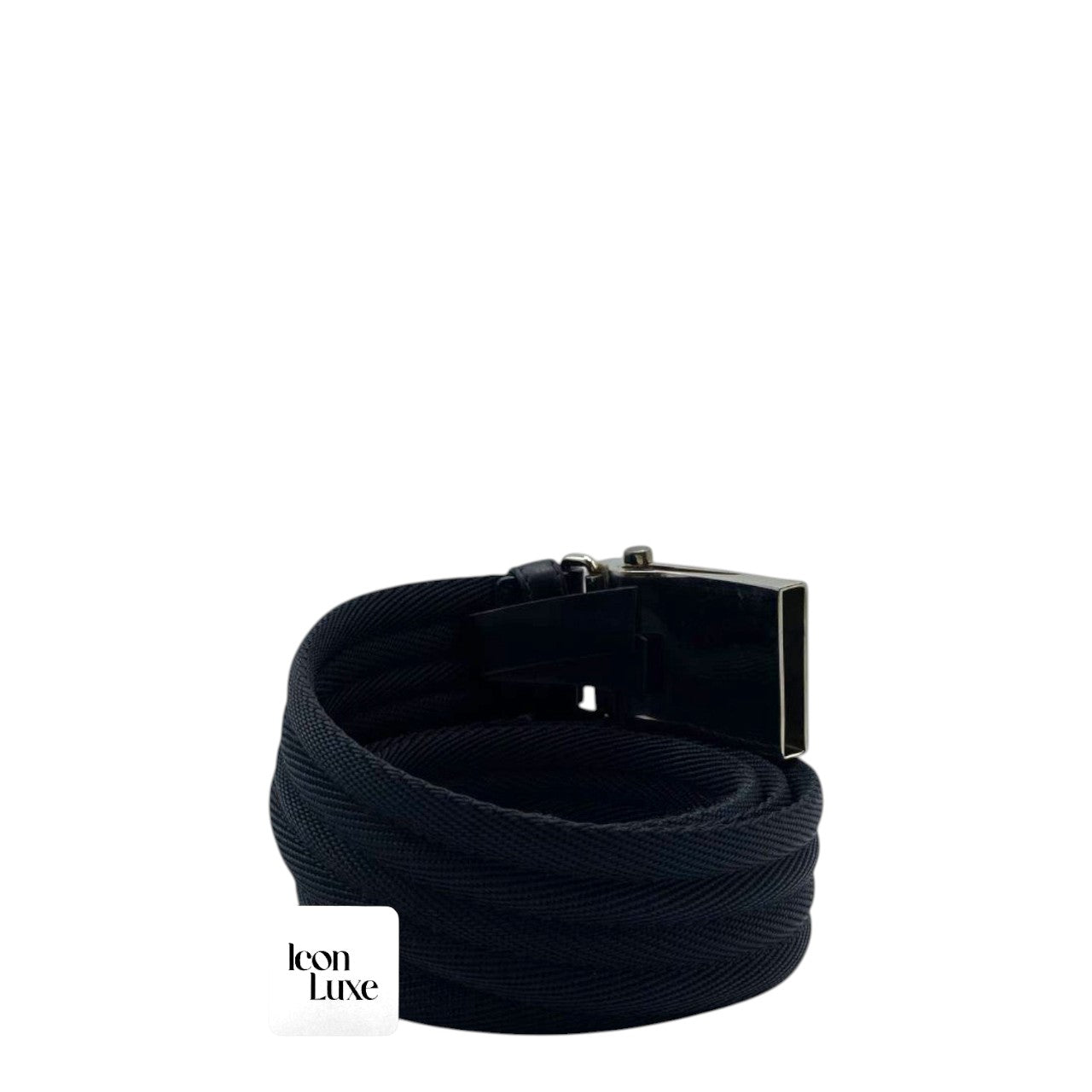 Prada Nylon Black Belt (112cm)