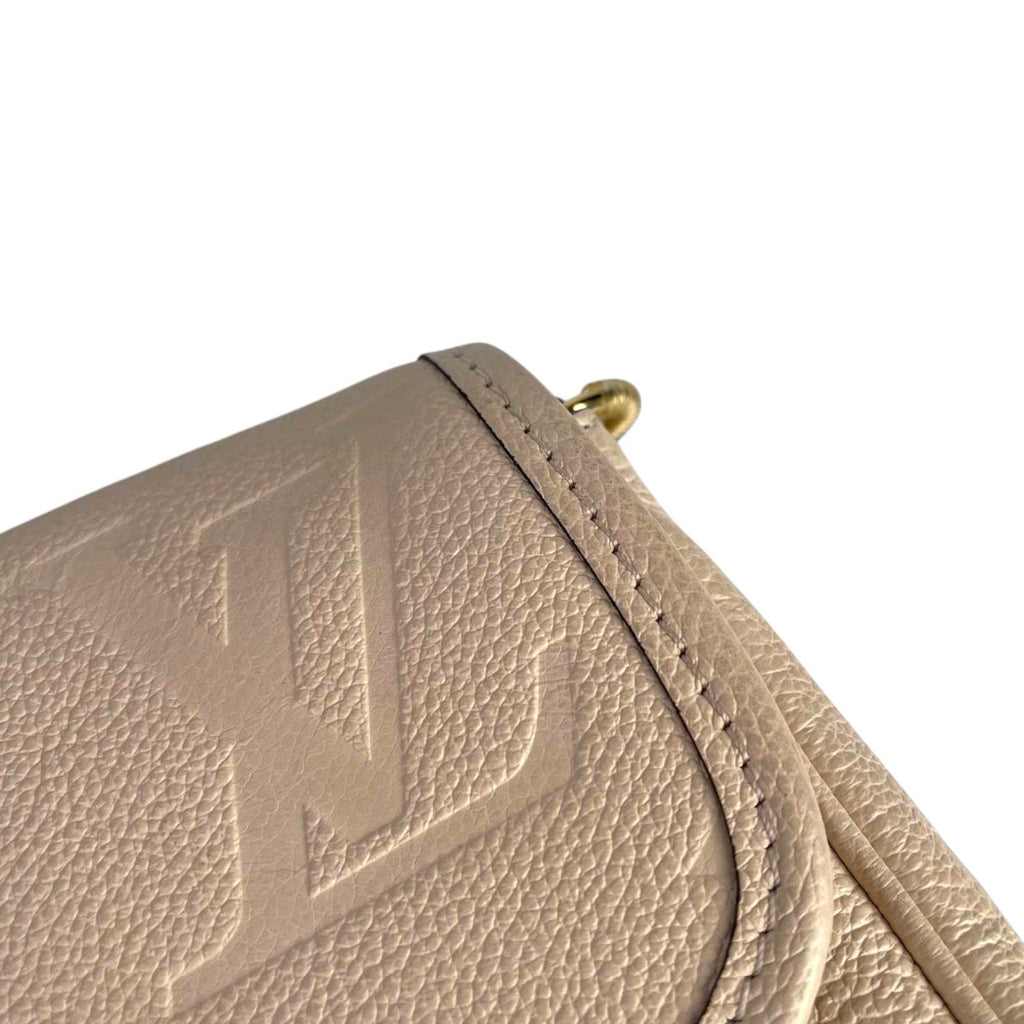LV Diane Leather White