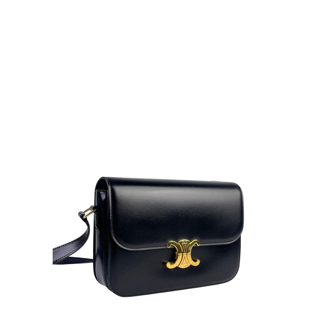 Celine Triomphe Black GHW