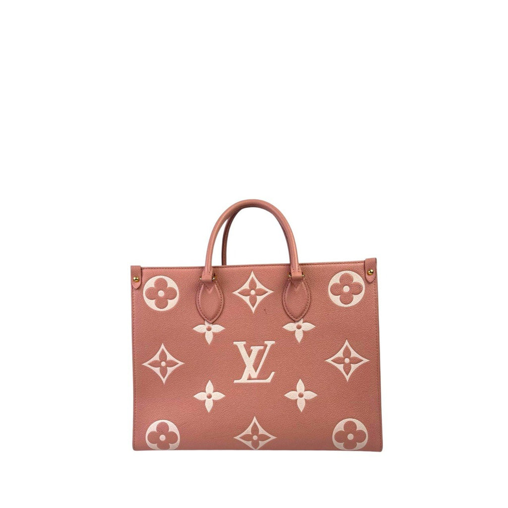 LV On the go MM Bicolour Monogram Empreinte Leather