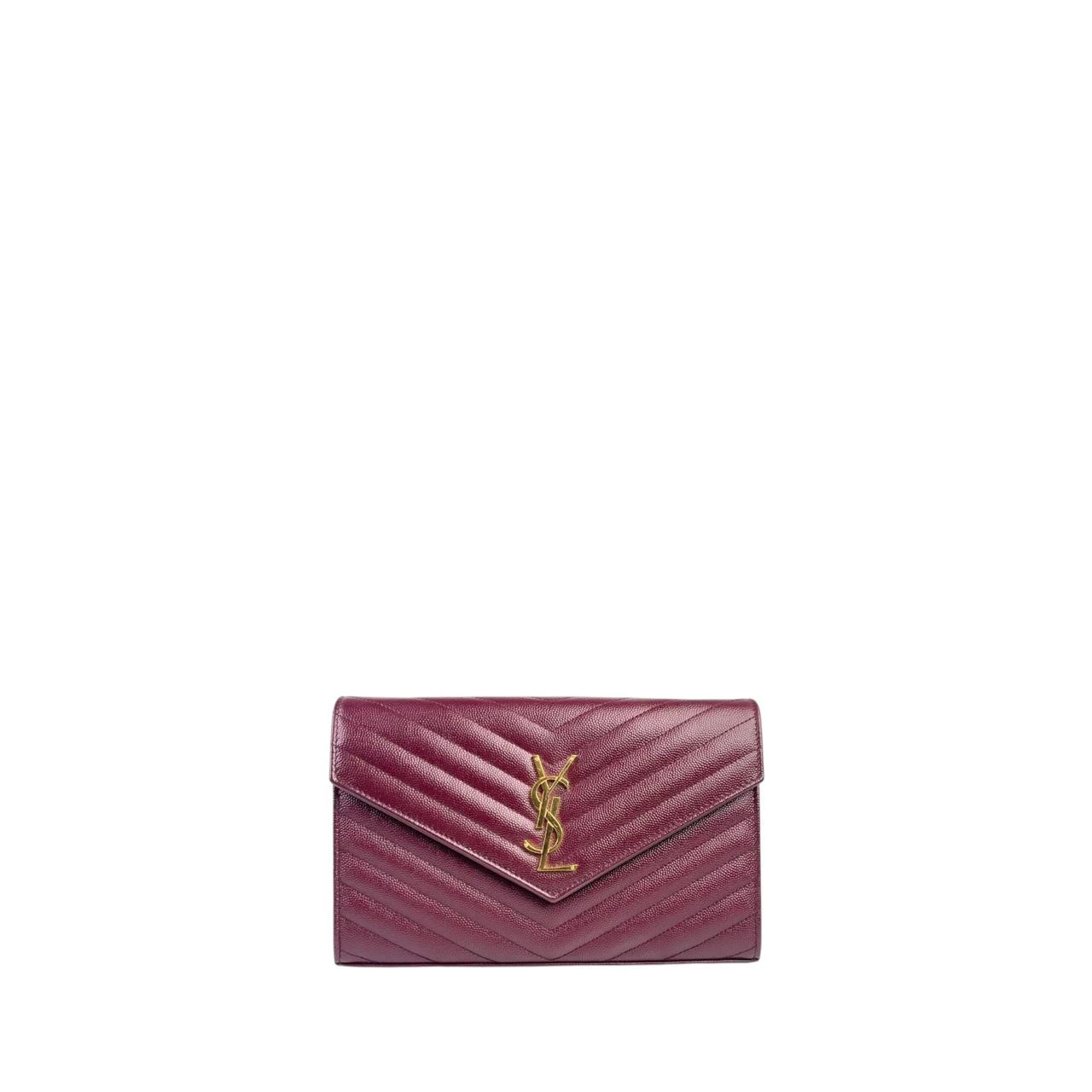 YSL WOC Burgundy Medium GHW