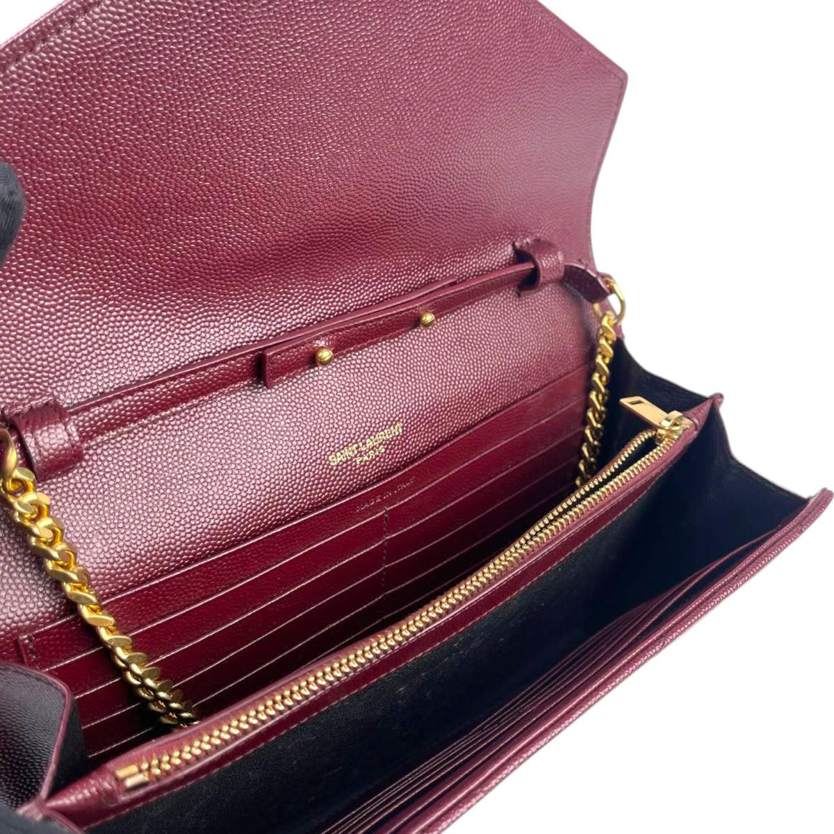 YSL WOC Burgundy Medium GHW