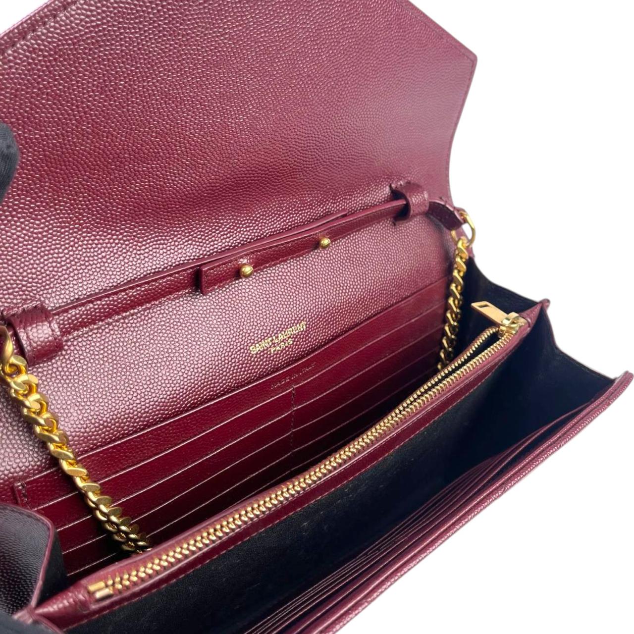 YSL WOC Burgundy Medium GHW