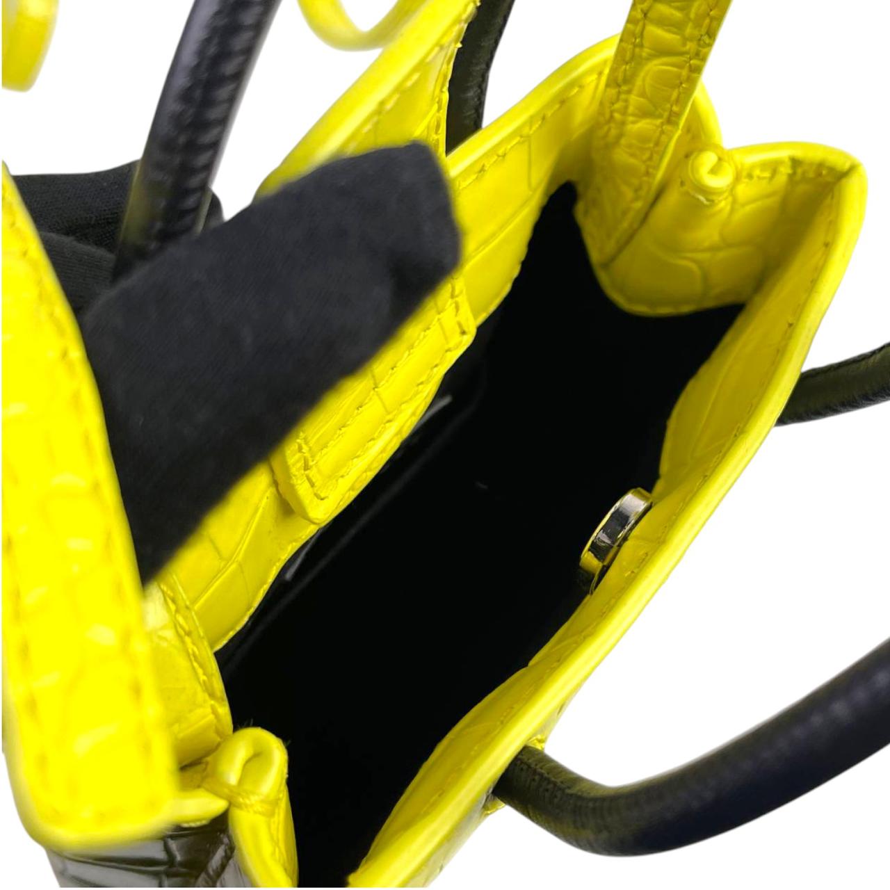 Balenciaga Croc-Embossed Yellow