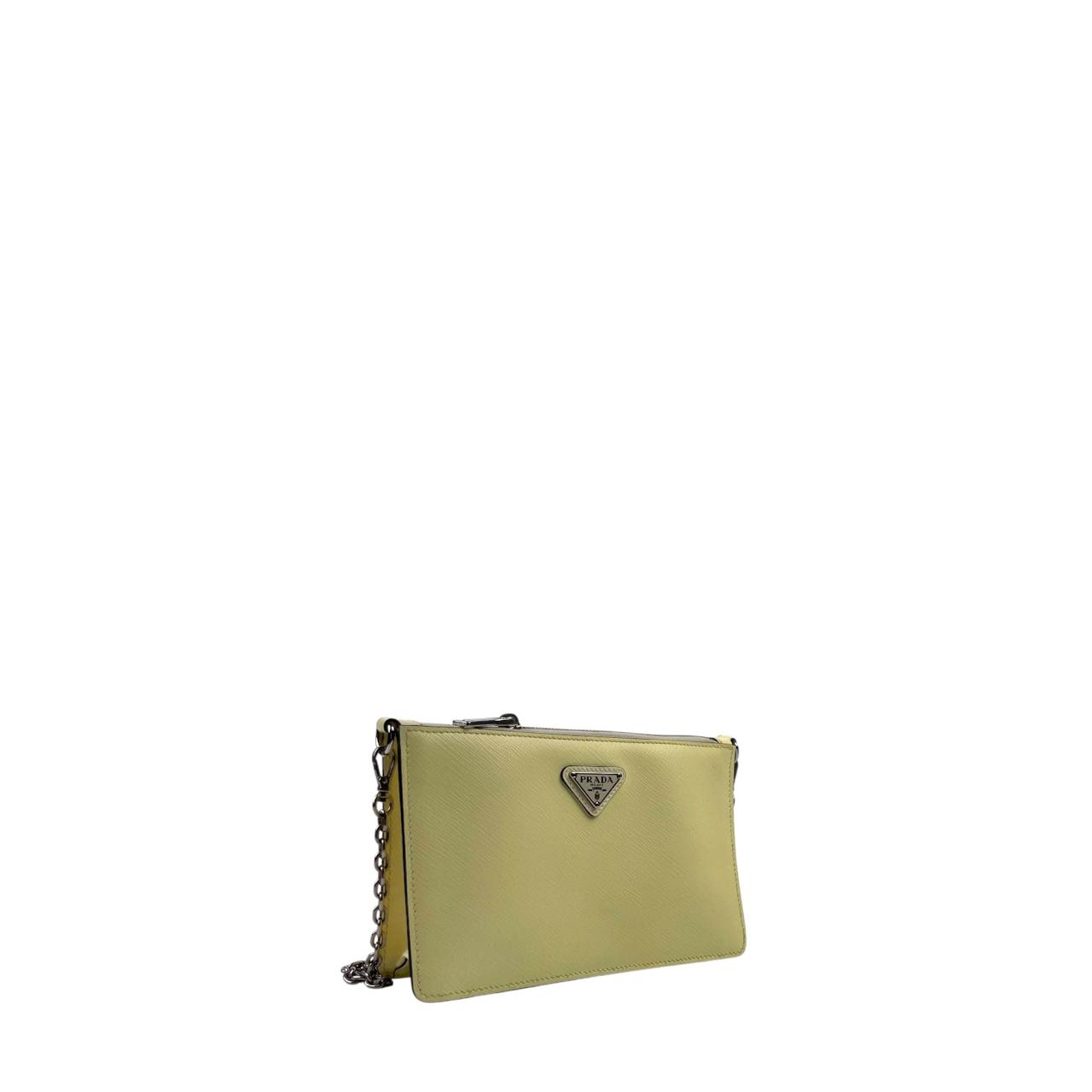 Prada Saffiano Chain Shoulder