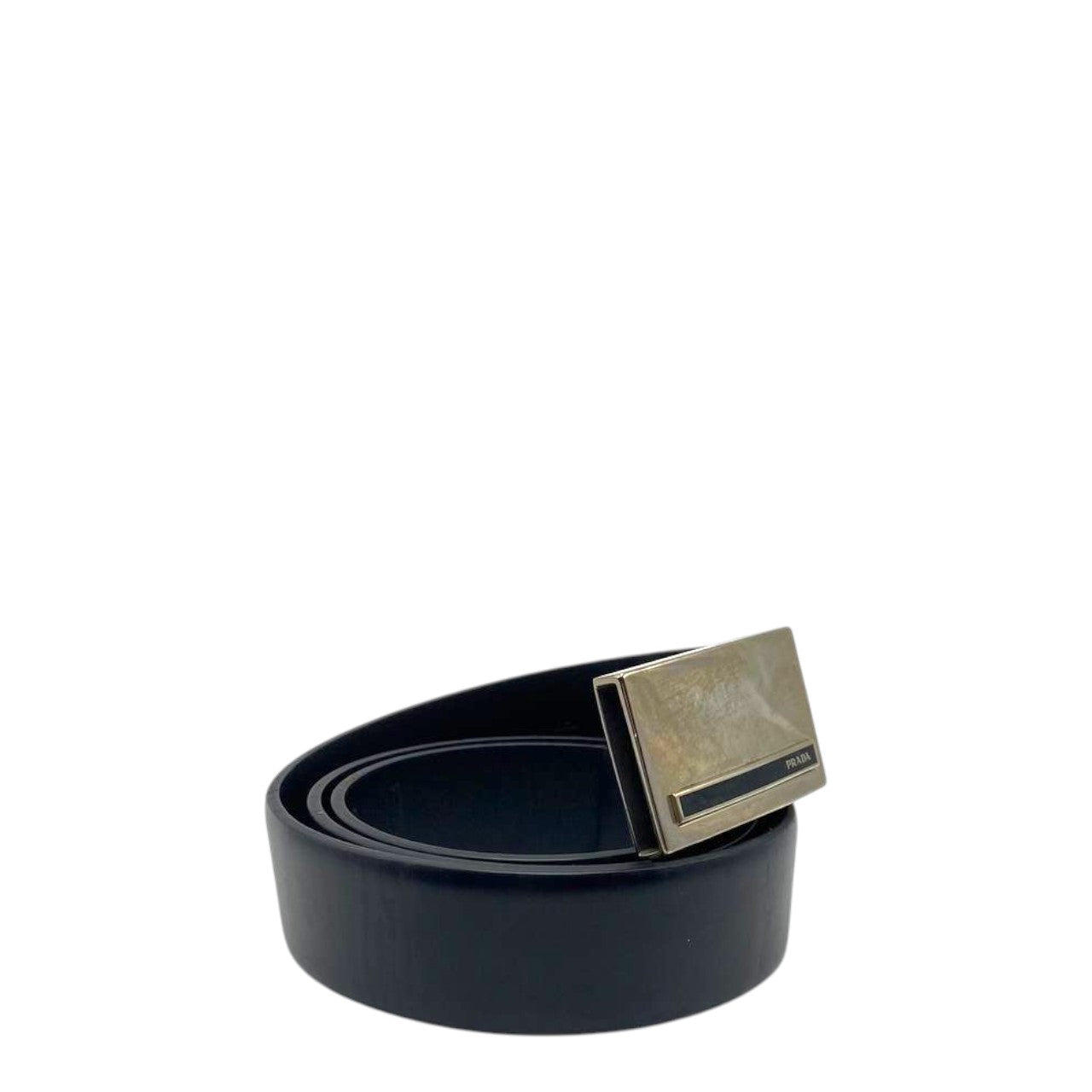 Prada Saffiano Leather Buckle Belt