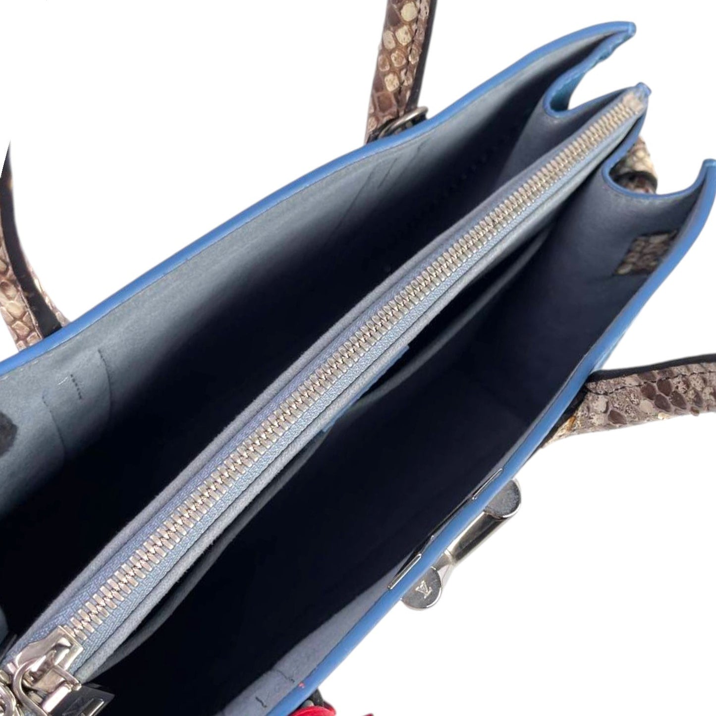 Louis Vuitton Bleu Glacier Leather