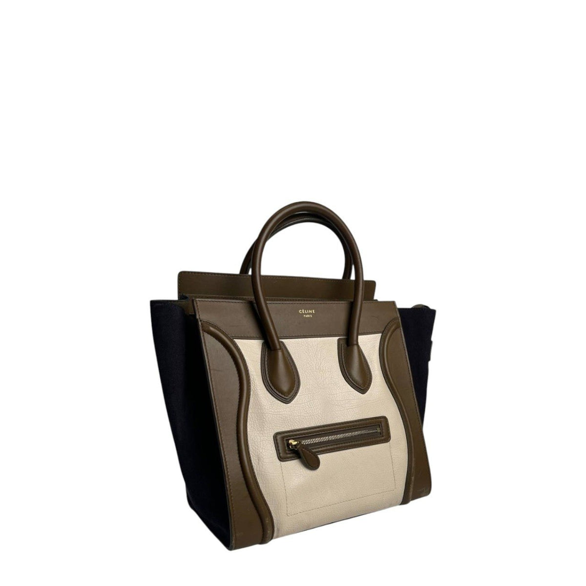 Celine Tricolor Luggage Micro Tote Bag