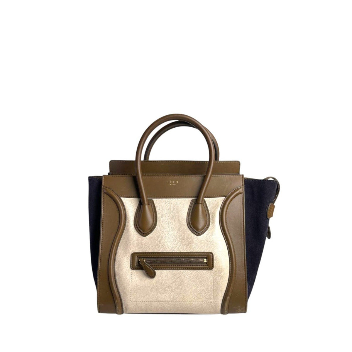 Celine Tricolor Luggage Micro Tote Bag