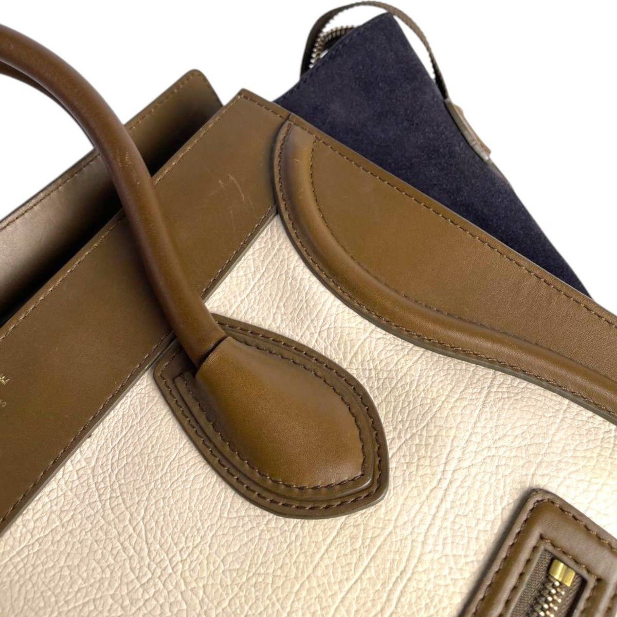 Celine Tricolor Luggage Micro Tote Bag