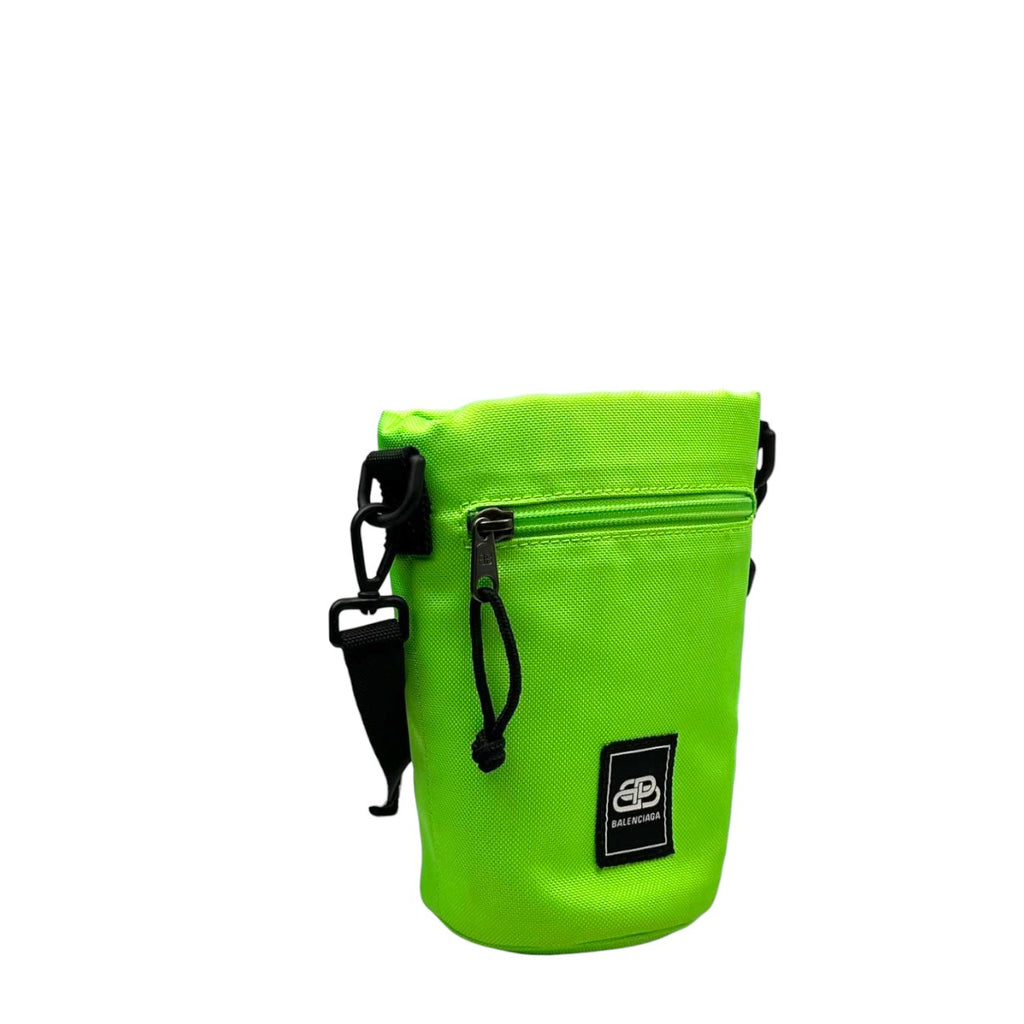 Balenciaga Sling Bag Green Canvas