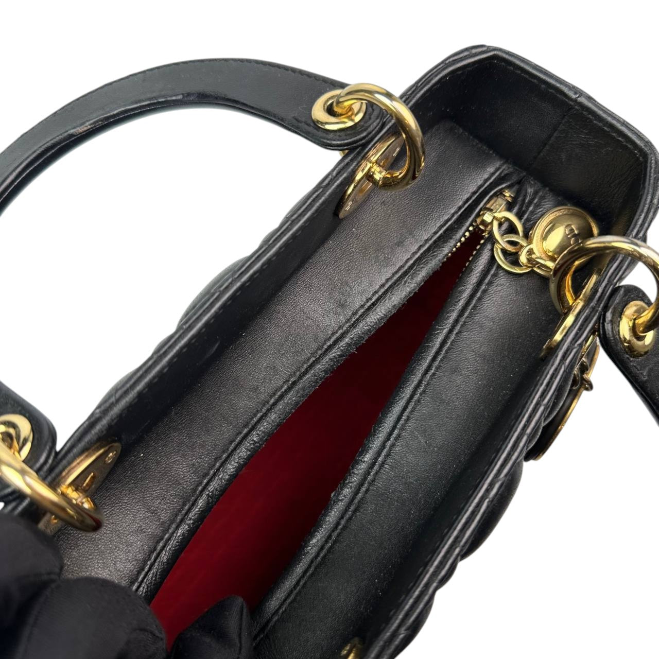 Lady Dior Medium Black GHW