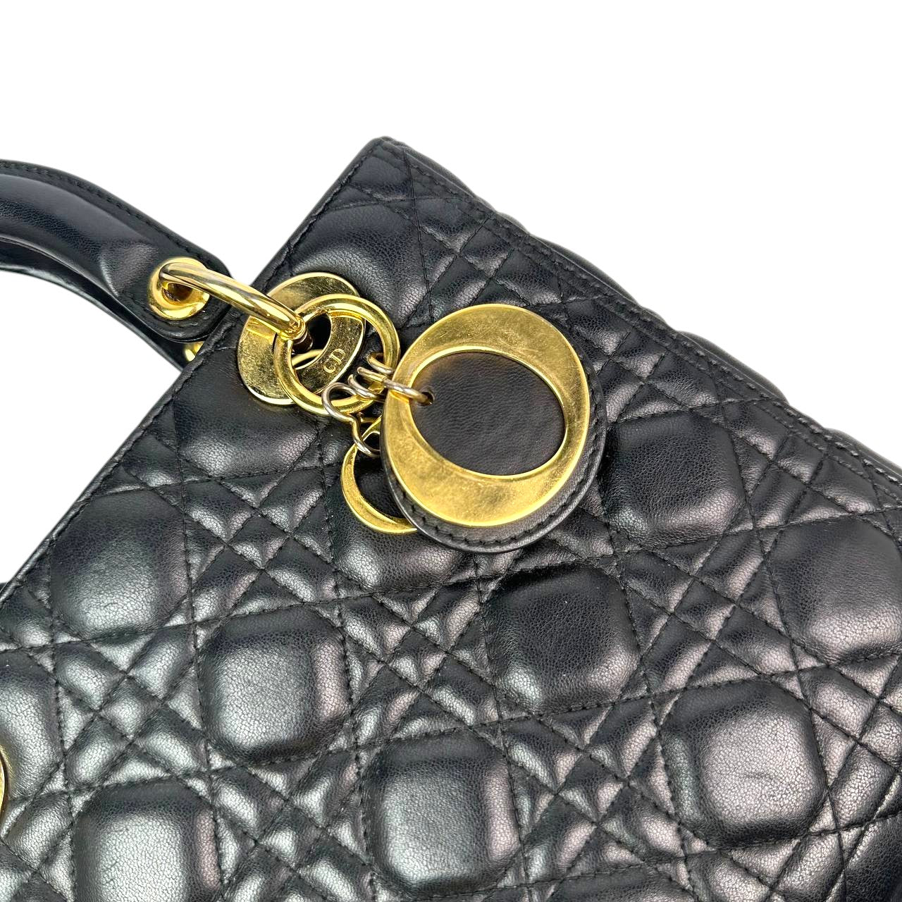 Lady Dior Medium Black GHW