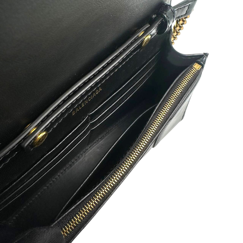 Balenciaga Hourglass WOC Black