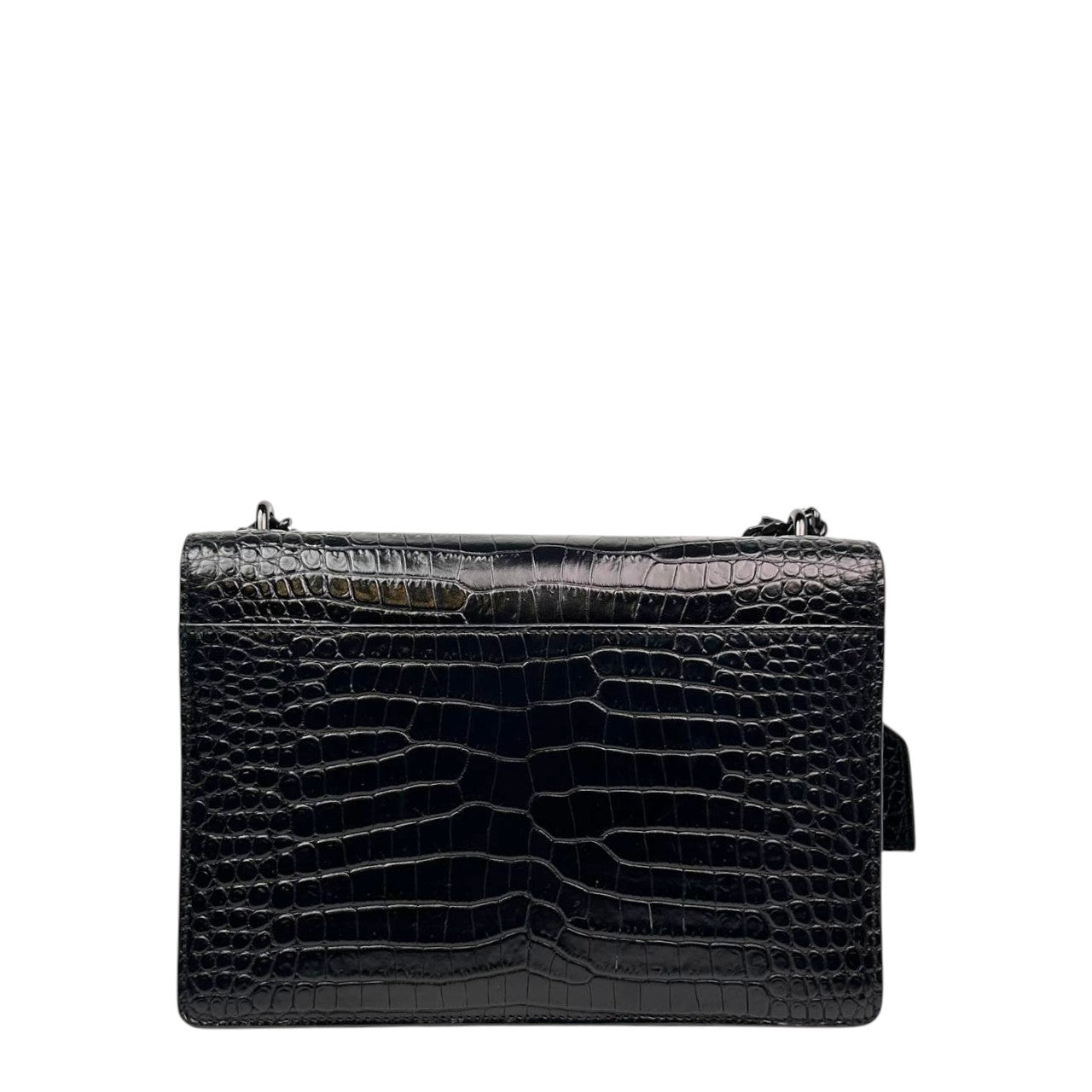 YSL Sunset Croc Embossed