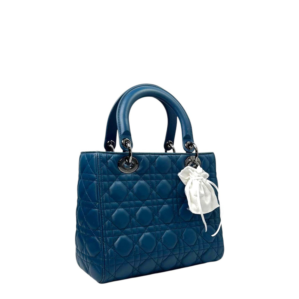 Lady Dior Medium Blue SHW