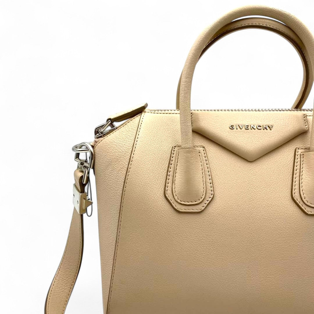 Givenchy Antigona Mini In Nude Handbag