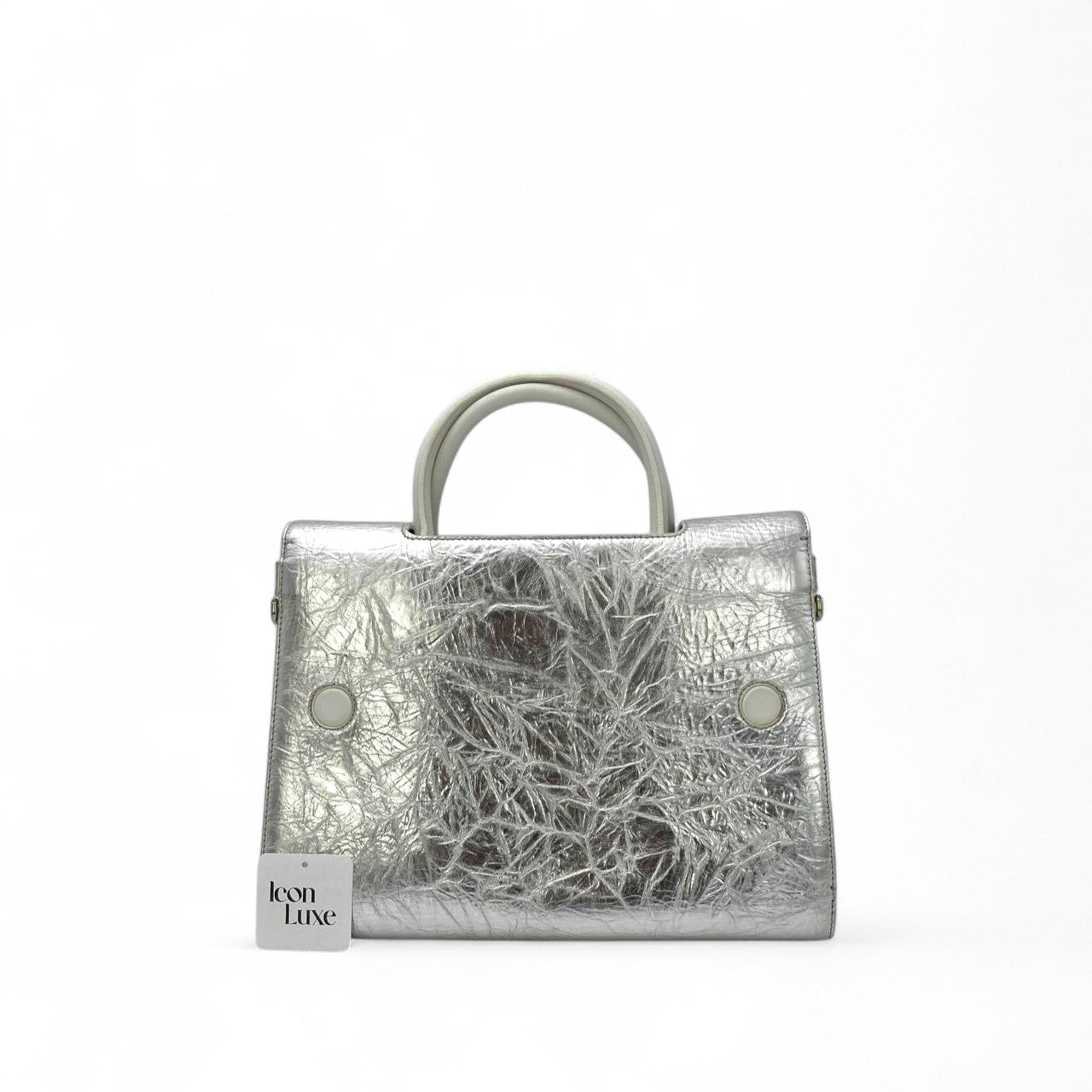 Dior Silver Crinkle Patent Diorever