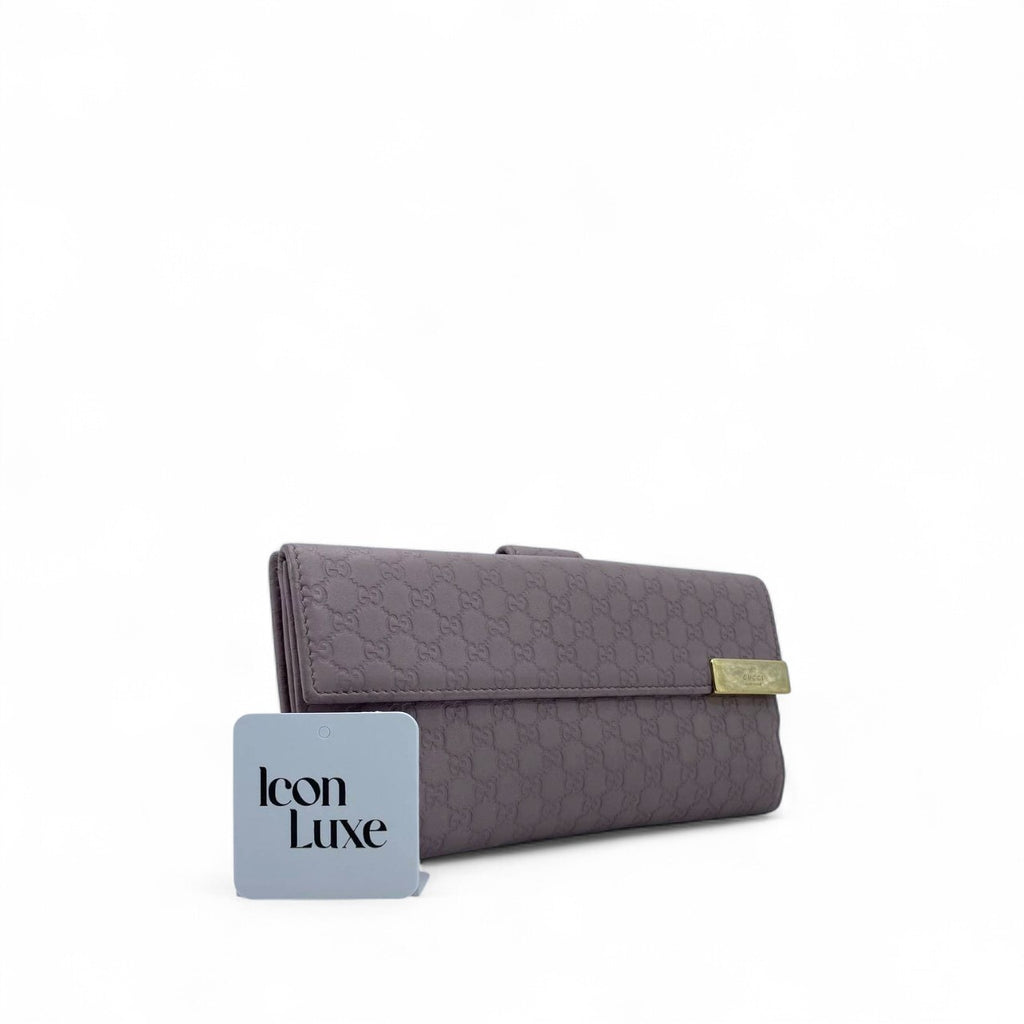 Gucci Lilac Microguccissima Wallet