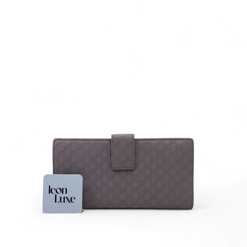 Gucci Lilac Microguccissima Wallet