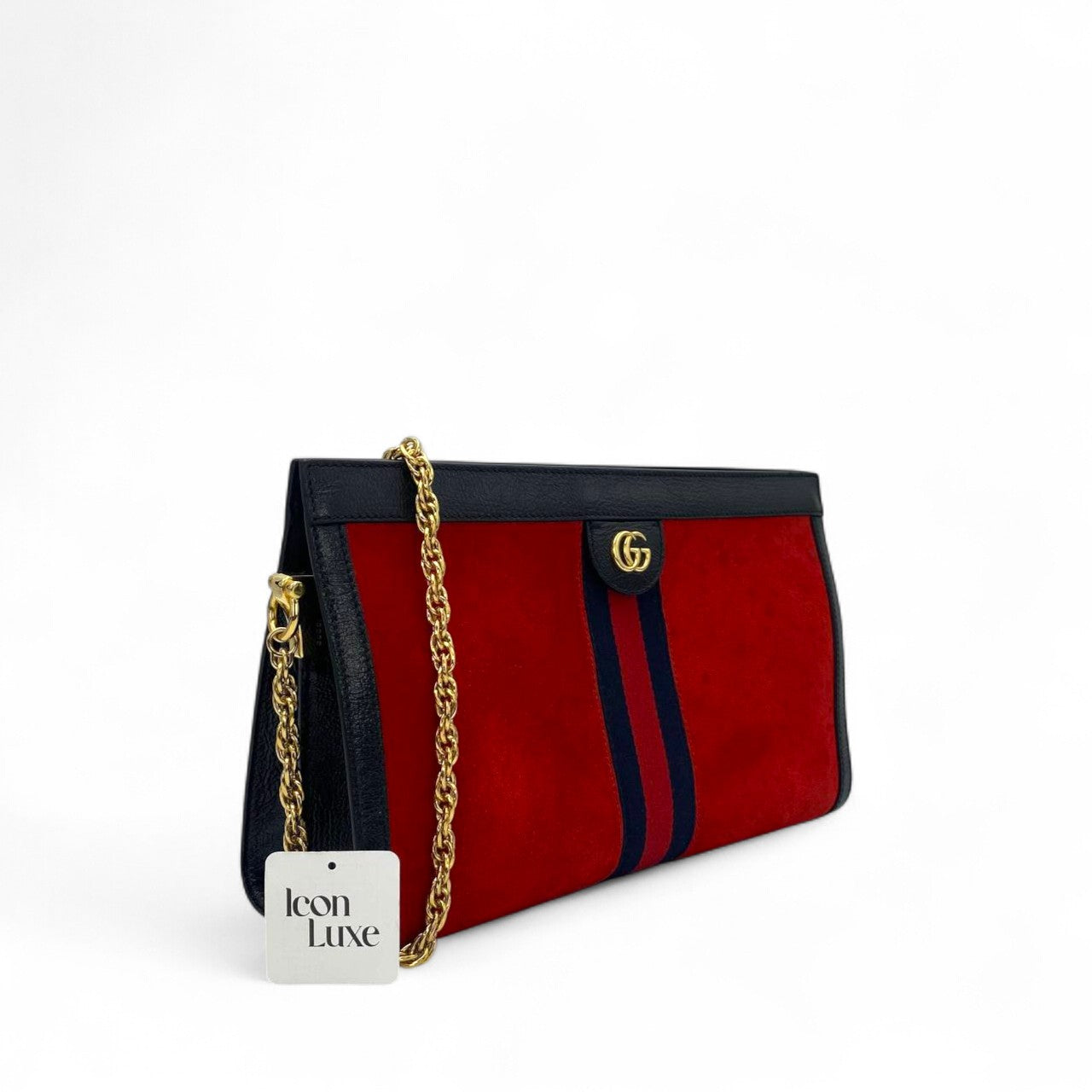 Gucci Red Ophidia Suede
