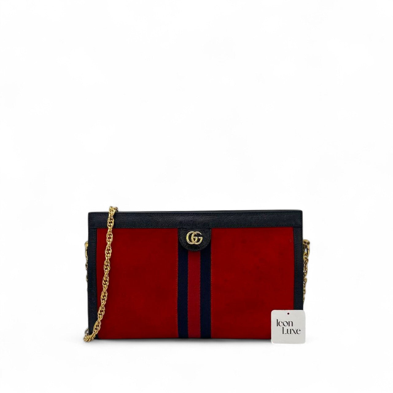 Gucci Red Ophidia Suede