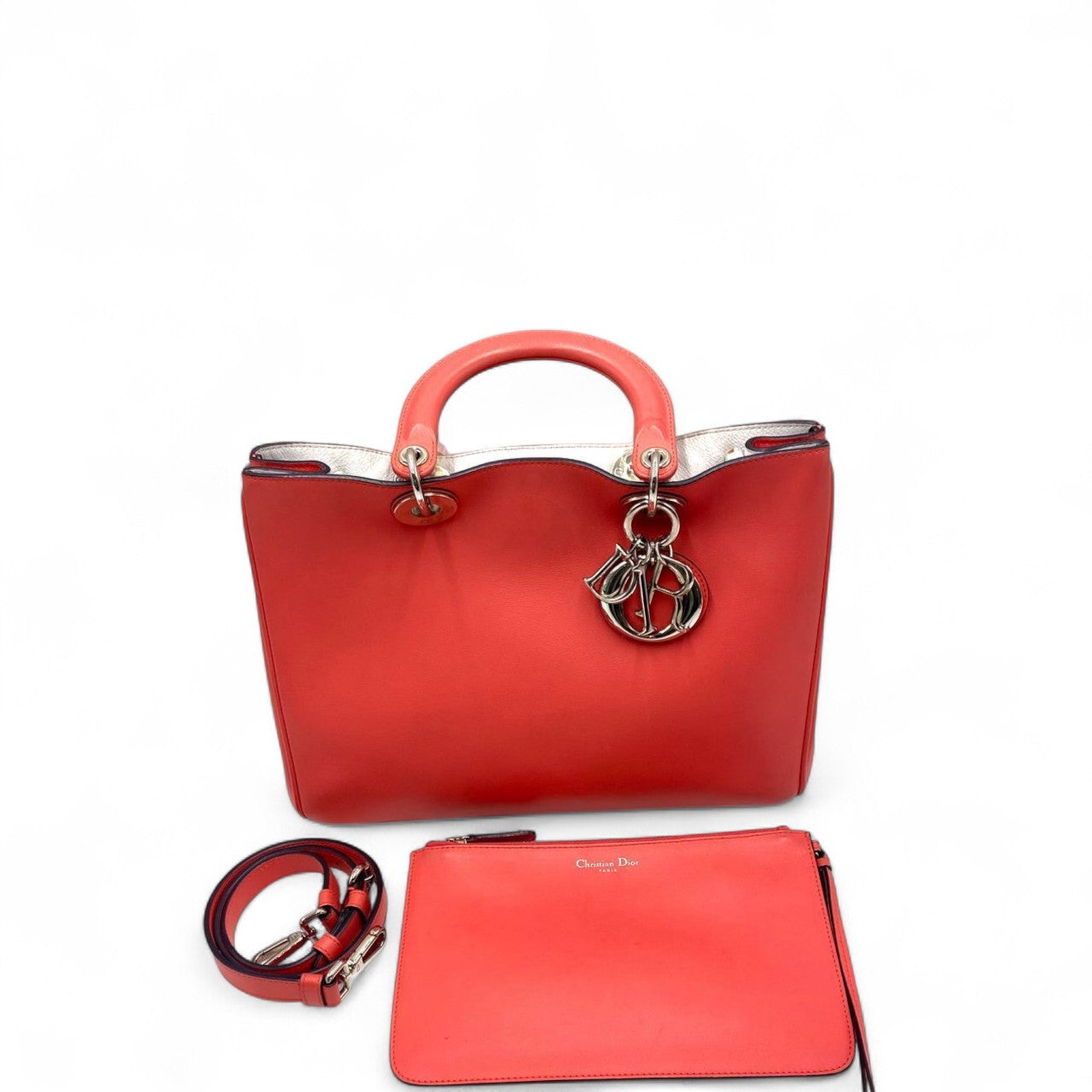 Dior Diorissimo Small in Pink grained leather
