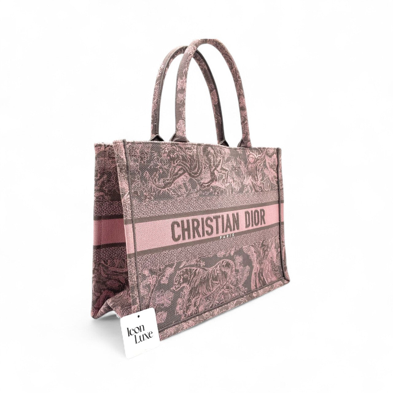 Dior Tote Book Bag Small In Purple