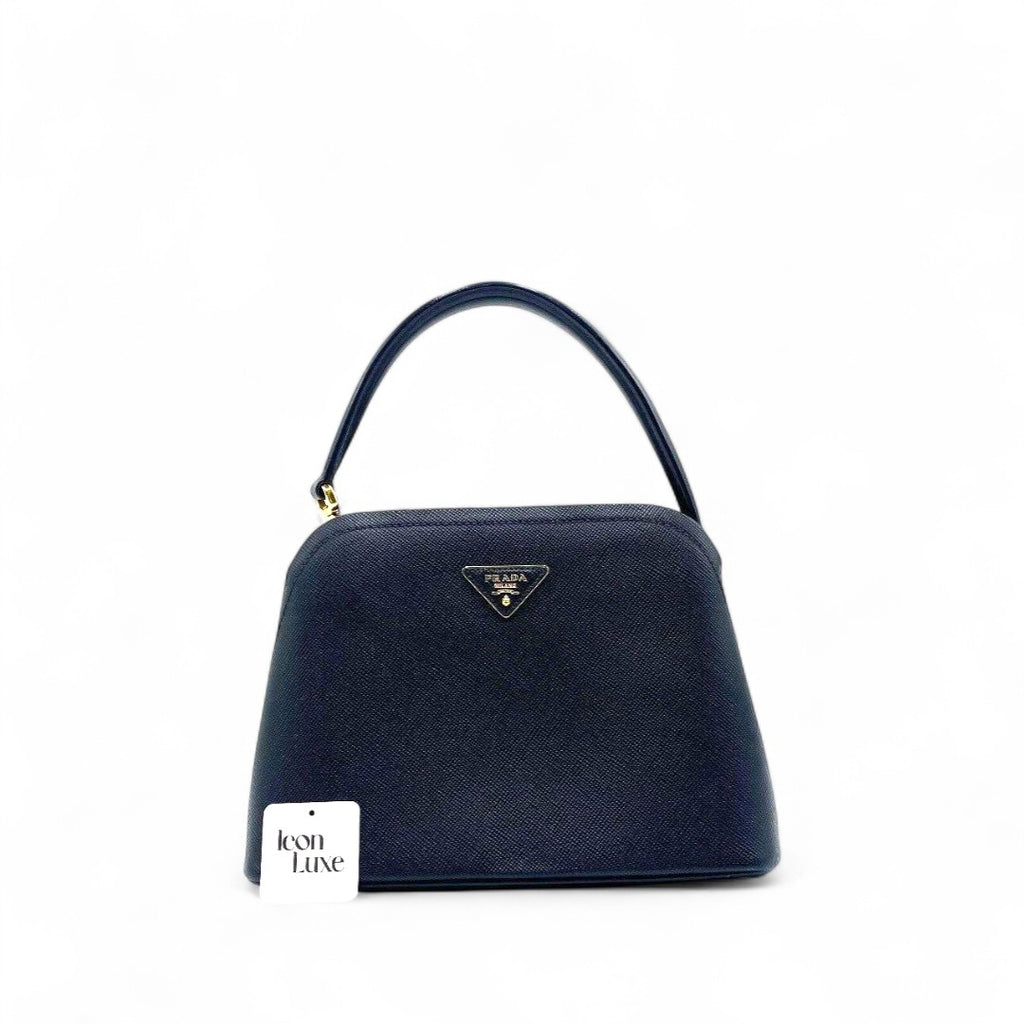 Prada Matinee Saffiano Leather In Black