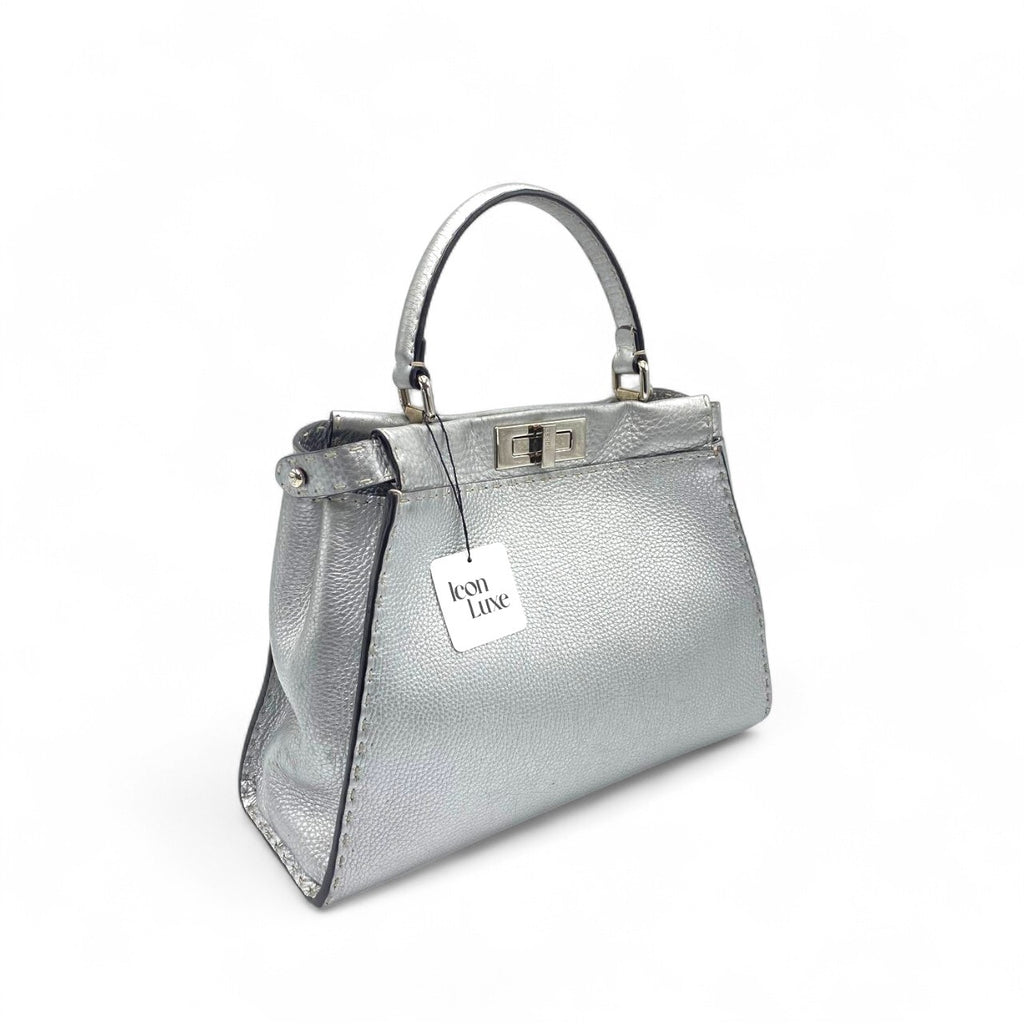 Fendi Metallic Grey Selleria