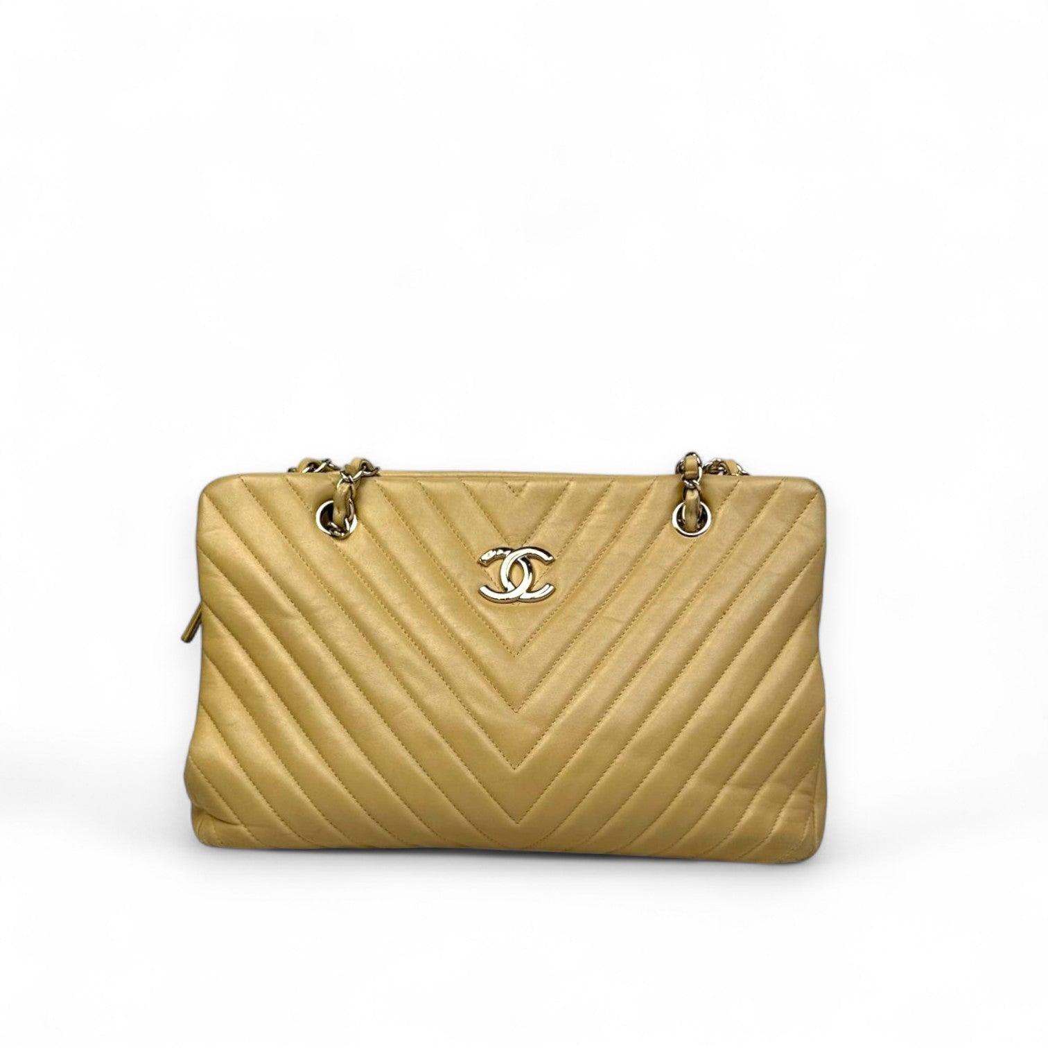 Chanel CC Chevron Tote Bag