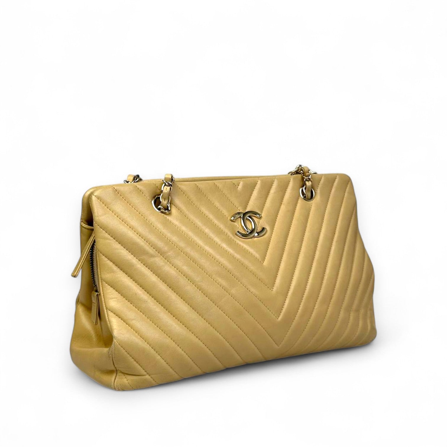 Chanel CC Chevron Tote Bag