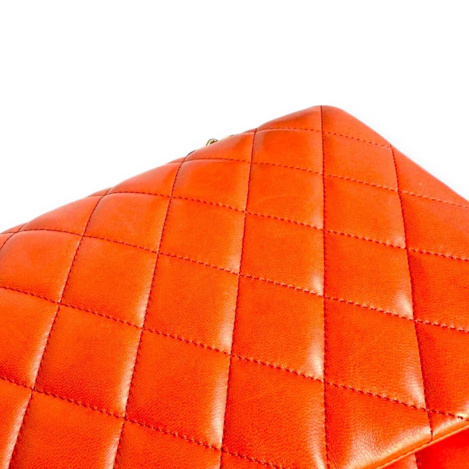 Chanel Classic Double Flap Bag Red Quilted Leather Maxi