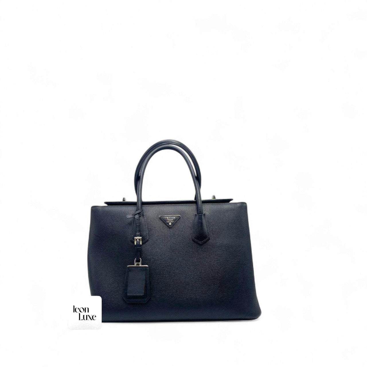 Prada Twin Lock Saffiano