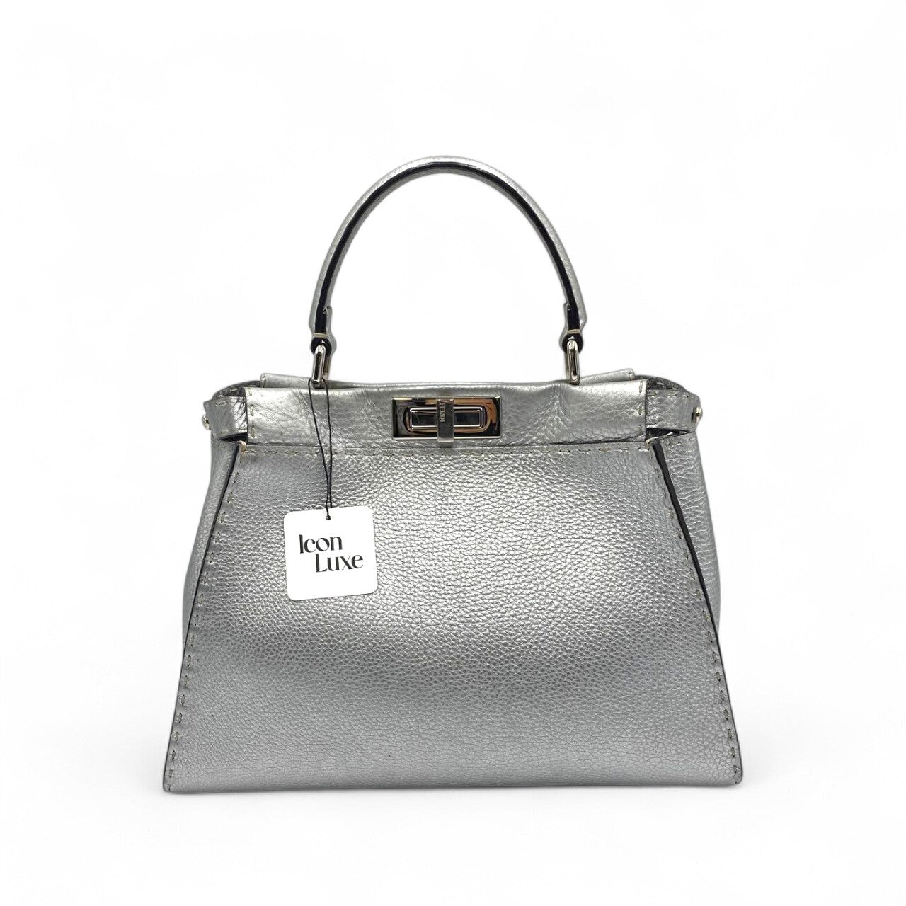 Fendi Metallic Grey Selleria