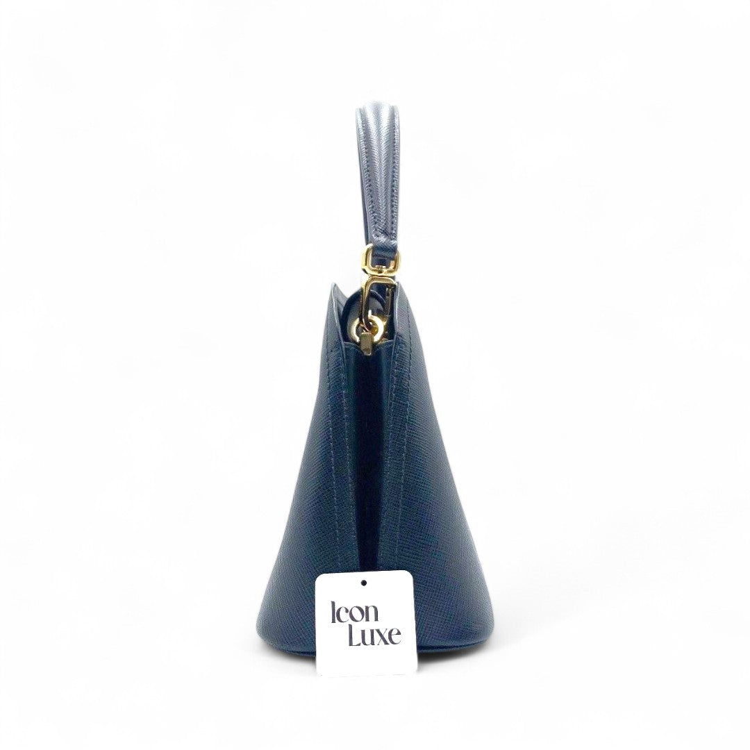 Prada Matinee Saffiano Leather In Black