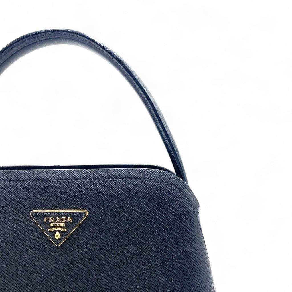Prada Matinee Saffiano Leather In Black