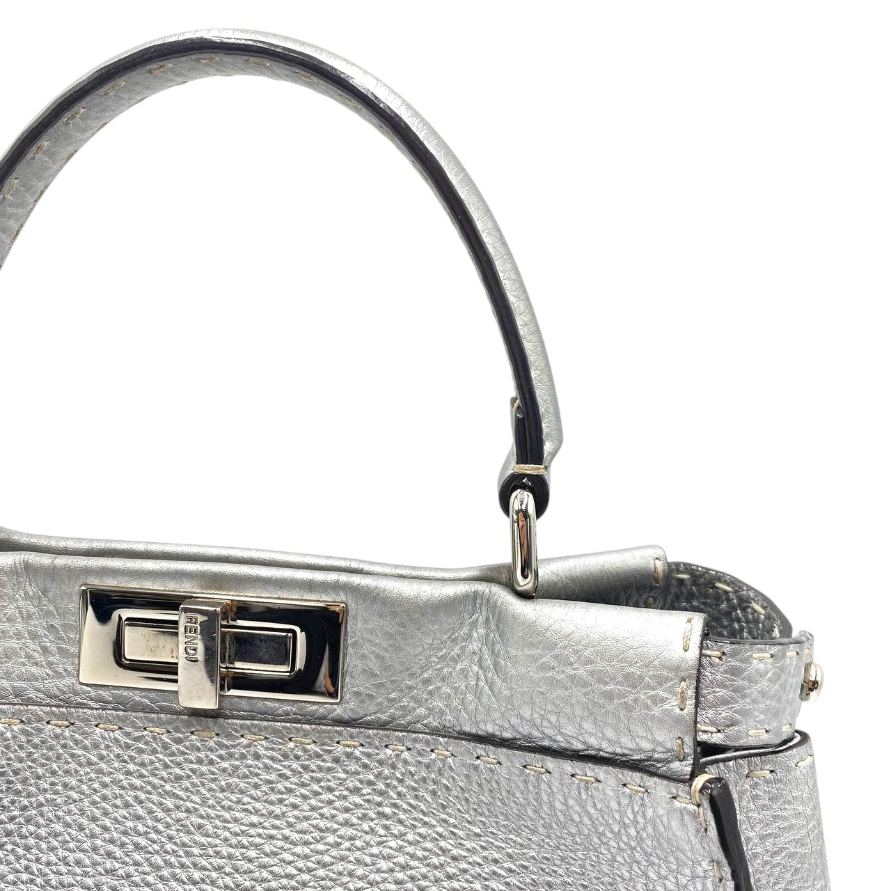 Fendi Metallic Grey Selleria
