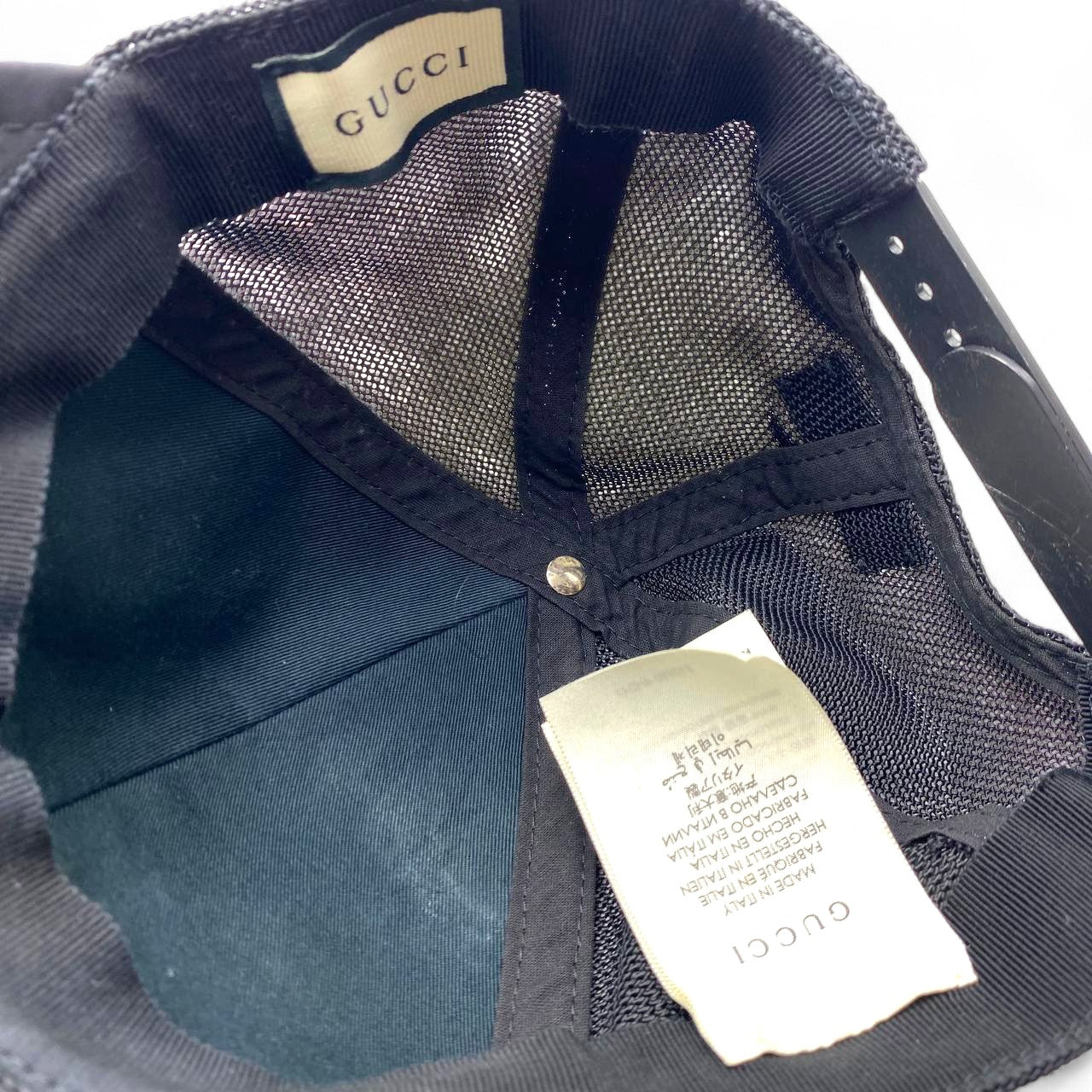 Gucci GG Nylon Mesh Baseball Cap