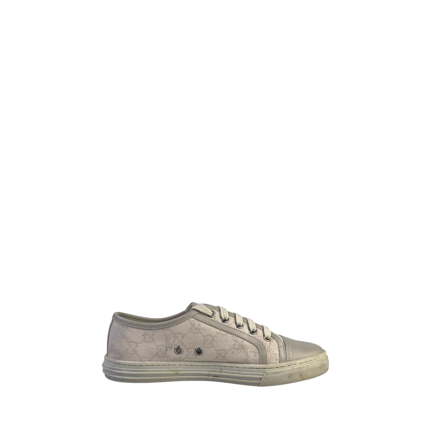 Gucci Beige GG Canvas Sneakers