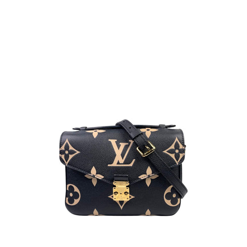 LV Metis Pochette leather black