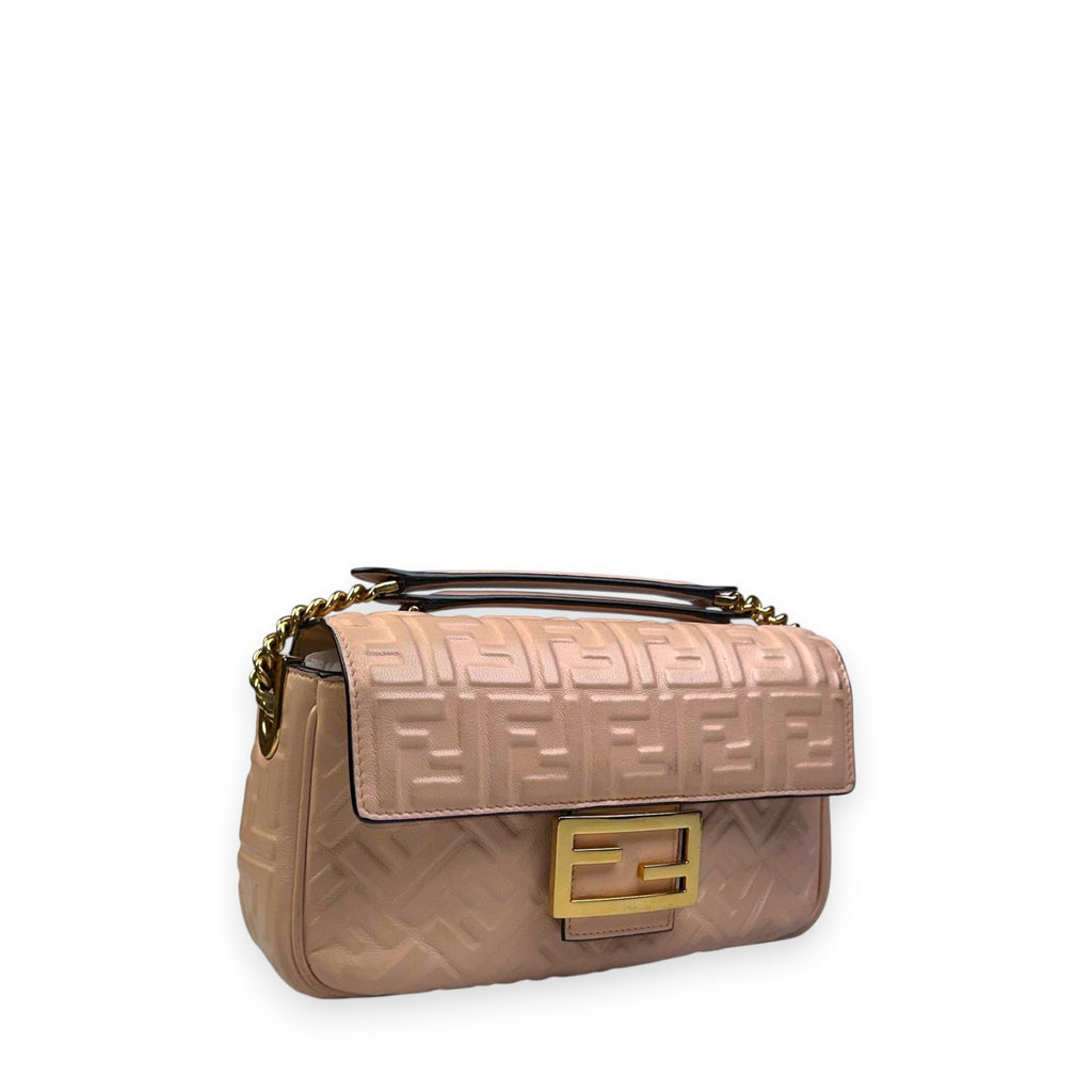 Fendi Baguette Pink Midi