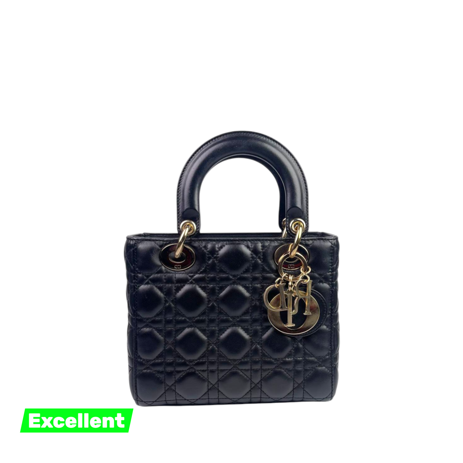 Lady Dior Small - Black GHW