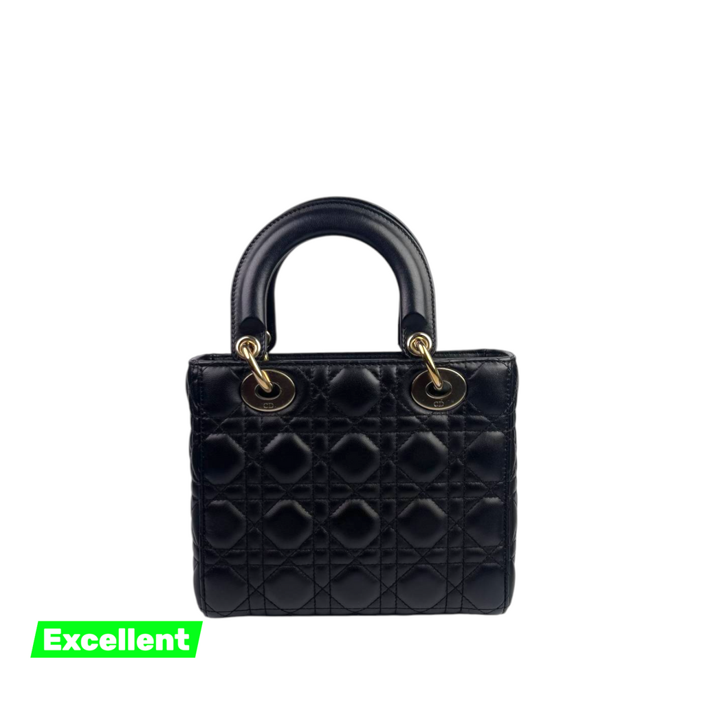Lady Dior Small - Black GHW