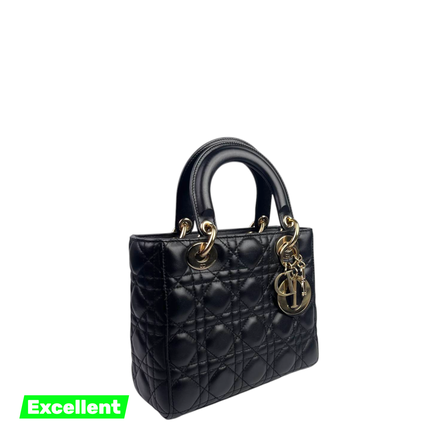 Lady Dior Small - Black GHW