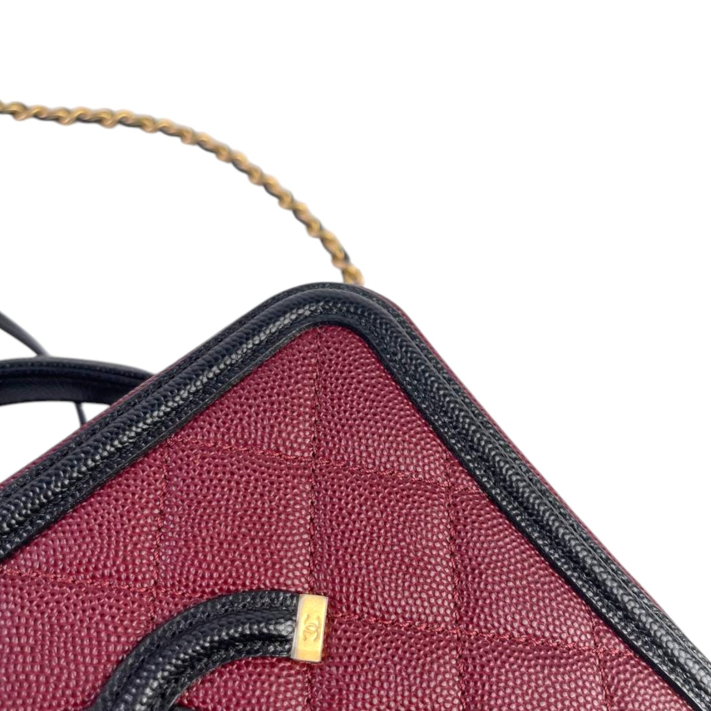 Chanel CC Filigree Vanity Case