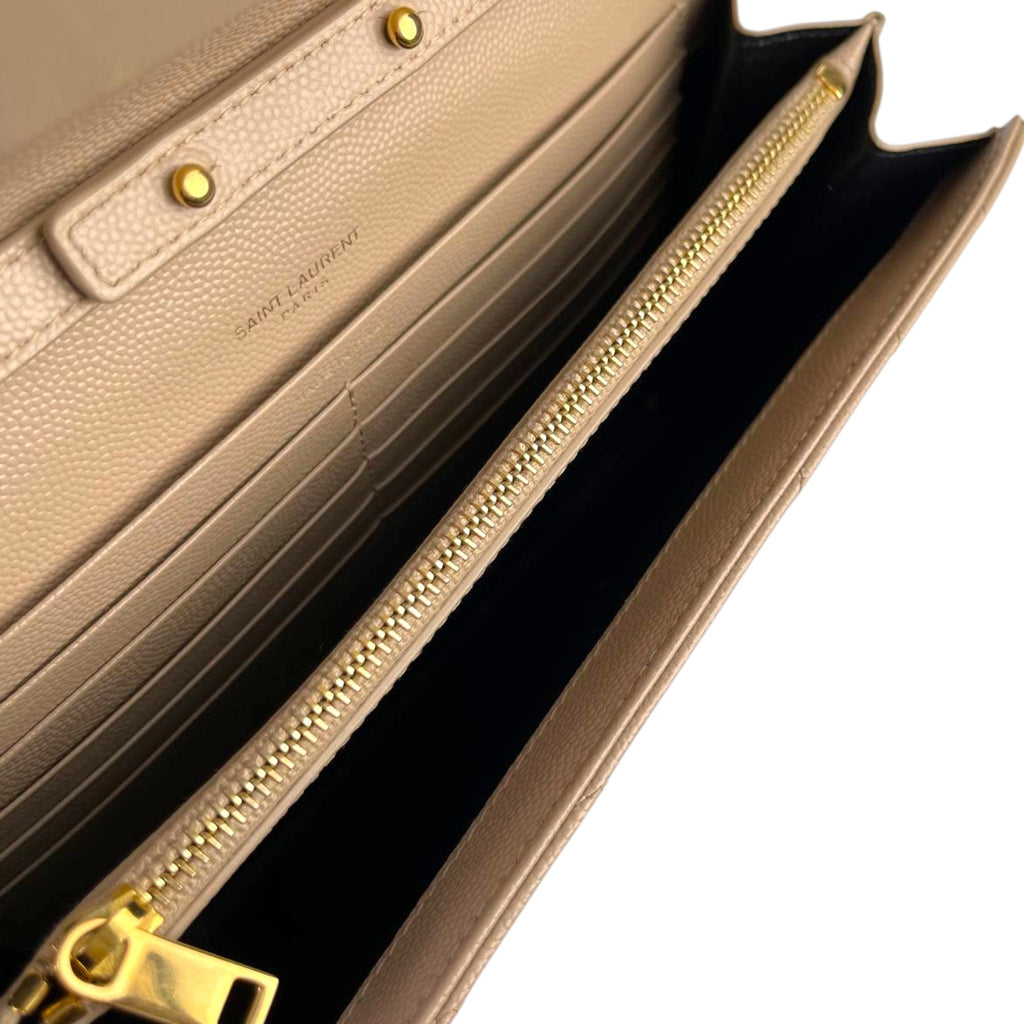 YSL Woc Medium Beige GHW